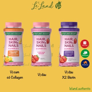 Bill US - Săn sale 60% - Kẹo tóc Hair skin Nails Gummies Nature s Bounty