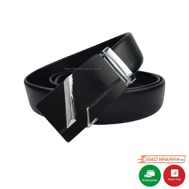 Thắt lưng nam da bò cao cấp, dây nịt nam phong cách hàn quốc - Dây lưng khóa tự động Full option - 4MAN89
