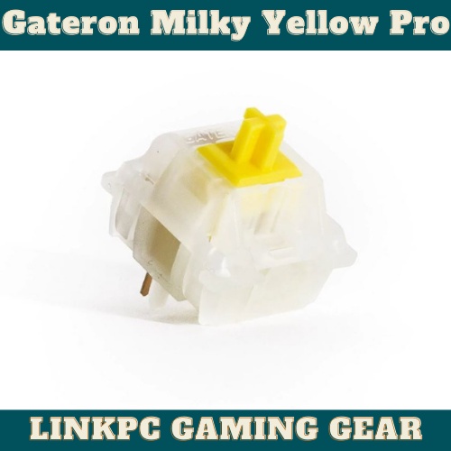 Switch Gateron Milky Yellow Pro Cho Bàn Phím Cơ - Linear - 5 pin