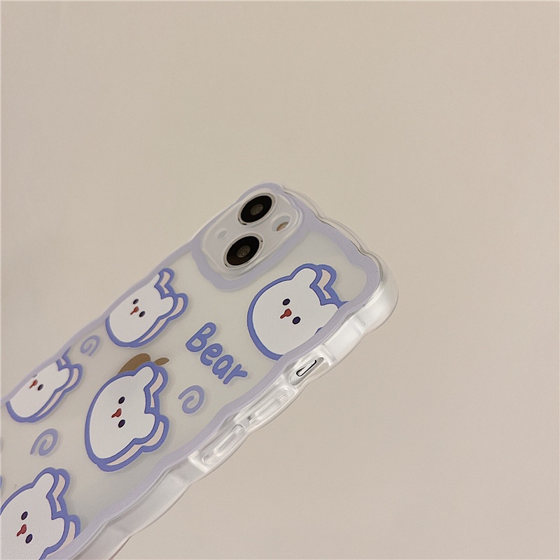 Ốp Điện Thoại Mềm Họa Tiết Gấu Hoạt Hình Sáng Tạo Cho iphone 14 max 13 12 pro max 11pro xs max xs xr 78 plus 6s se2020 x