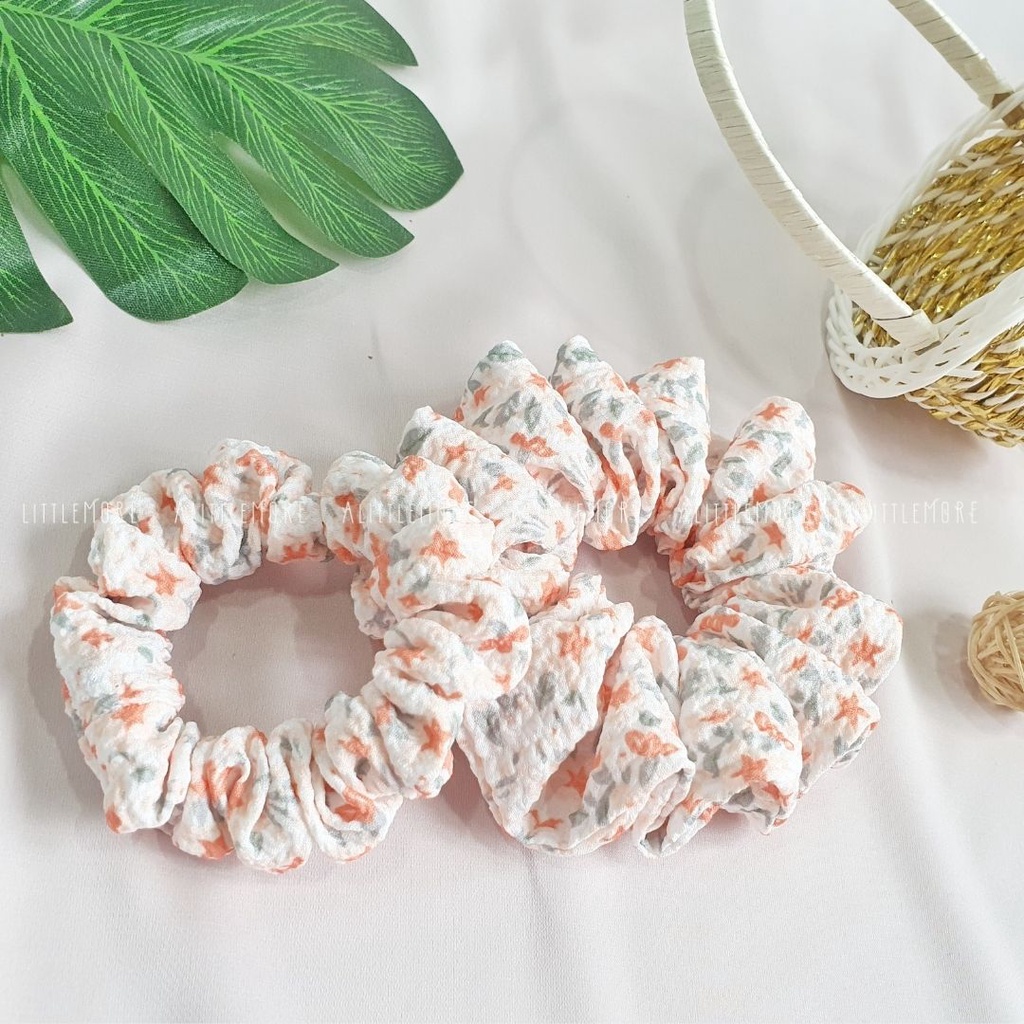 Dây Buộc Tóc Scrunchies AlittleMORE Hoa Nhí Xinh Xắn Nữ Tính Đủ Size Cột Tóc Đẹp