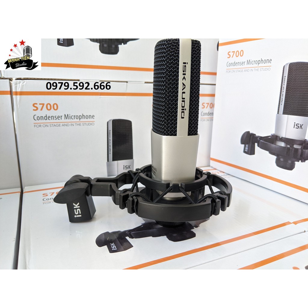 [tặng full phụ kiện] Combo Mic Thu Âm S700 + SoundCard X6 + full phụ kiện livestream karaoke thu âm xịn chuẩn xịn giá si