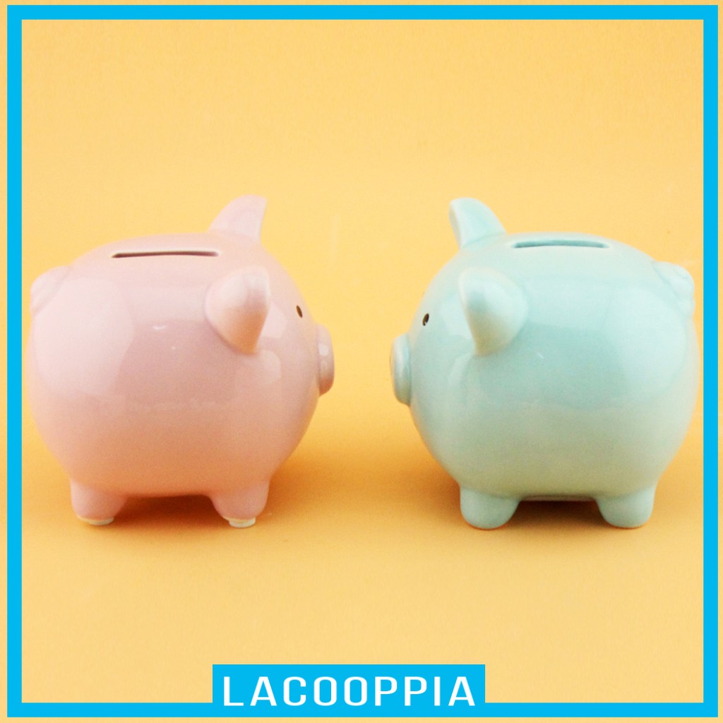 [LACOOPPIA] Piggy Bank Money Box Pig Shaped Piggy Coin Bank Money Saving Box For Kids