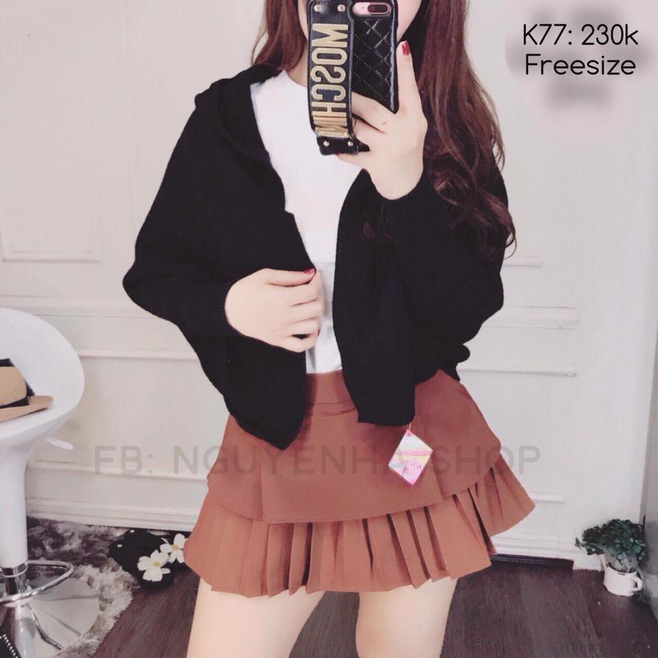 Áo Khoác Len Cánh Dơi