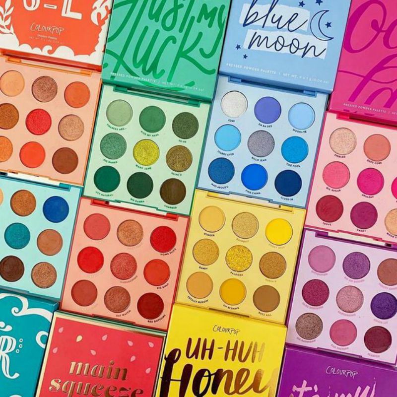 Bảng phấn mắt Colorpop 9 ô Orange you glad/Baby got peach/Big poppy/Miss bliss/Making mauves/Lilac/Nude mood