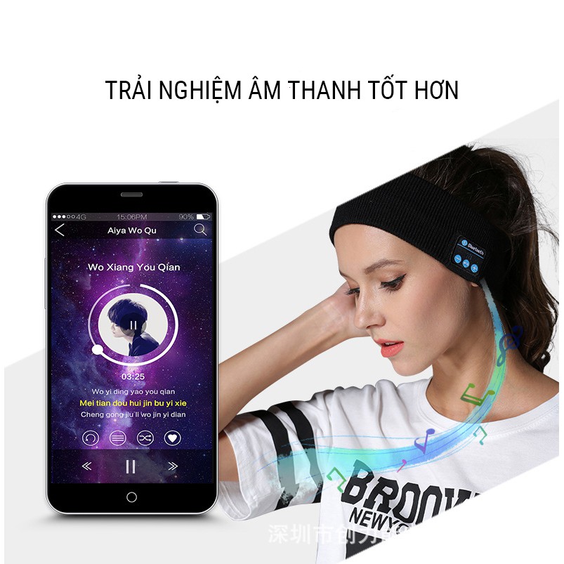 Tai nghe thể thao băng đô Bluetooth V5.0 chiếc tai nghe với những tính năng độc đáo và tiện dụng.