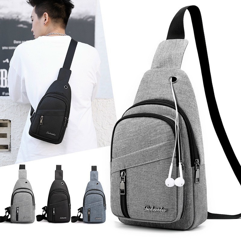 Túi đeo chéo nam trước ngực vải phong cách trẻ trung - Túi chéo nam TC120 | BigBuy360 - bigbuy360.vn