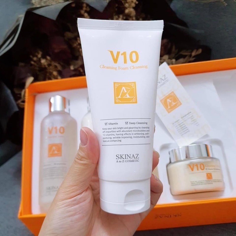 Sữa Rửa Mặt V10 Skinaz Chính Hãng