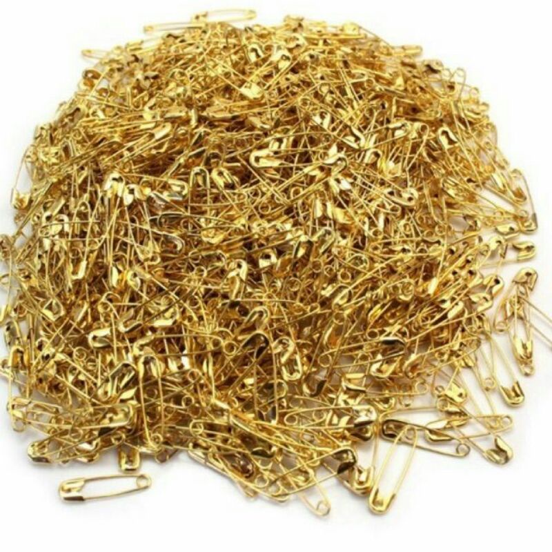 Set 10 cây kim tây mạ vàng 0,5 x 2cm