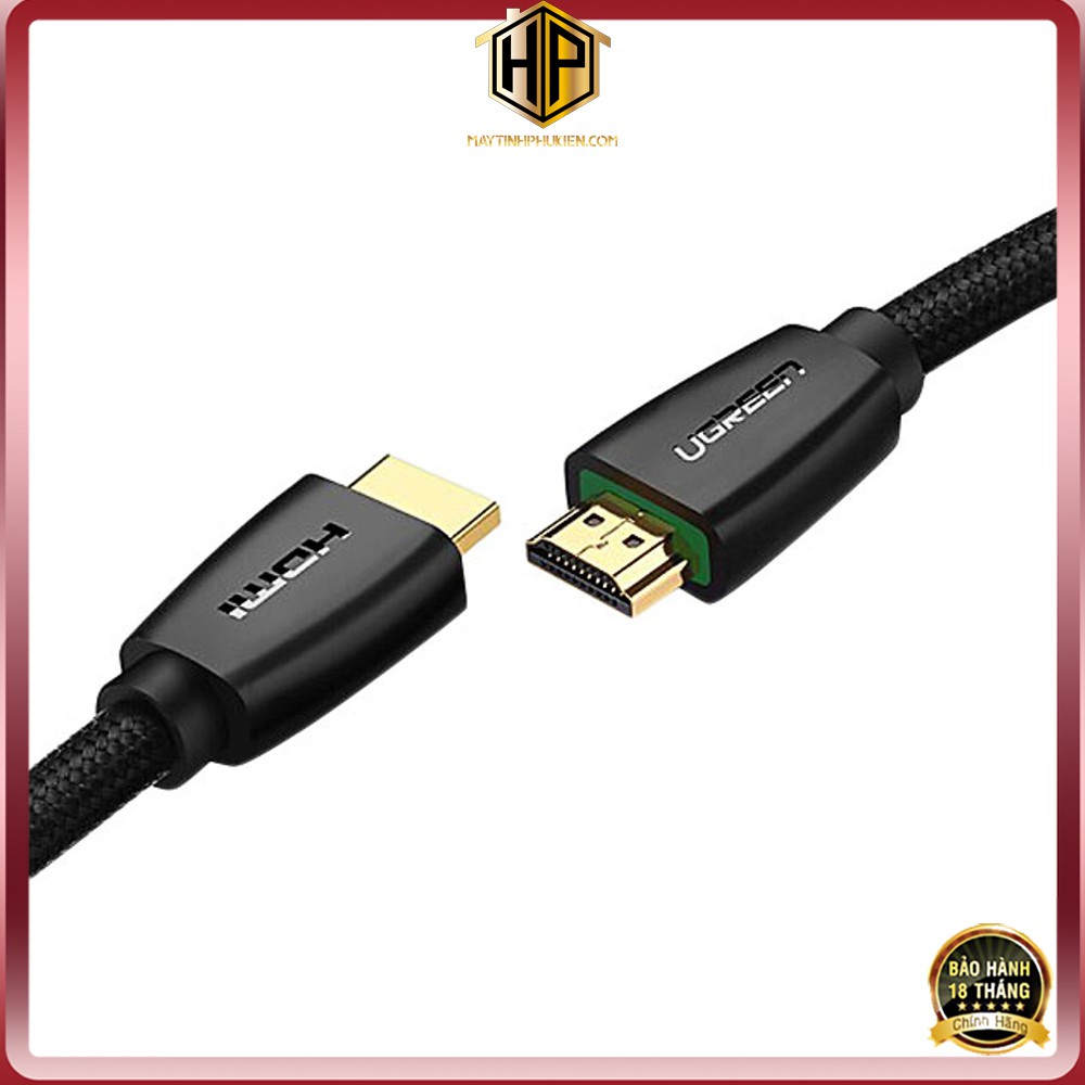 Cáp HDMI 2.0 bọc lưới dài 10M - 15M hỗ trợ 3D 4K chính hãng - Ugreen HD118