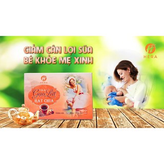 Giá gốc Trà gạo lứt hạt chia Hera chuẩn hãng, hộp to lắm ạ