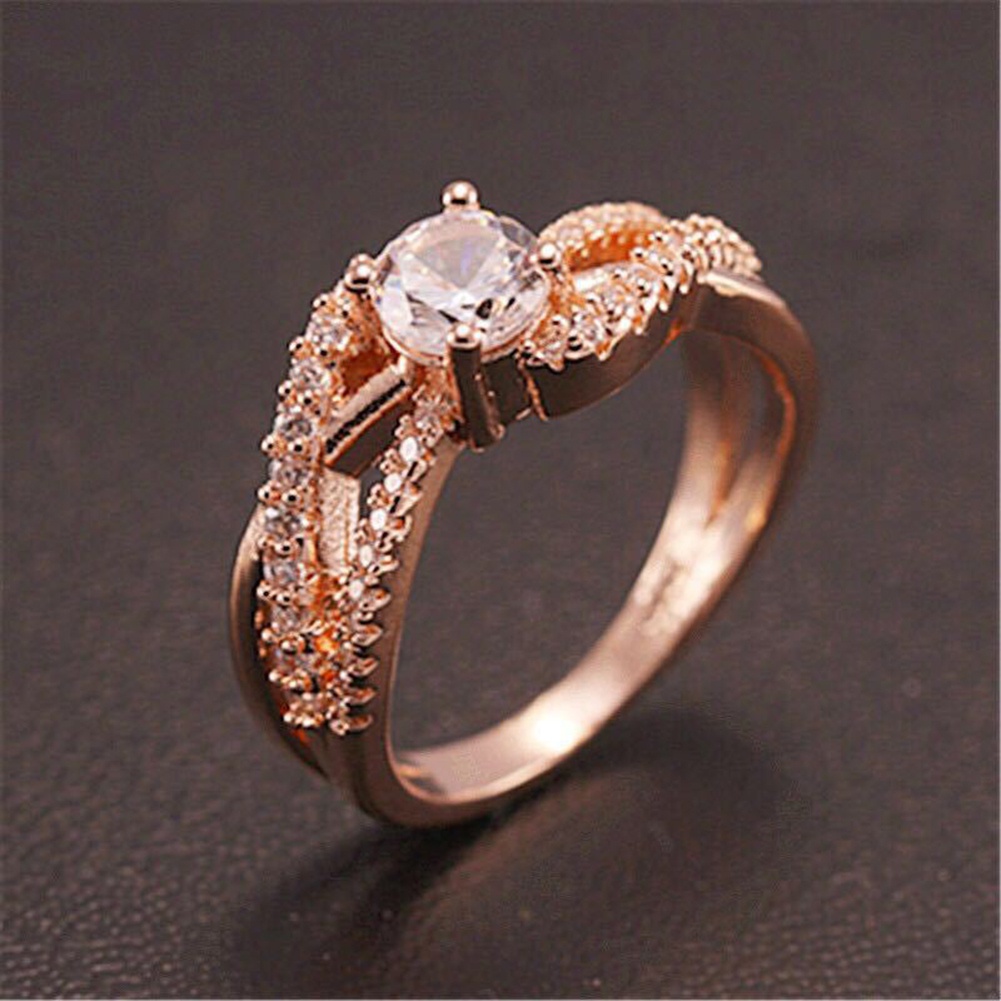 Nhẫn Đính Đá Lấp Lánh Phong Cách Hàn Quốc Cho Nữ