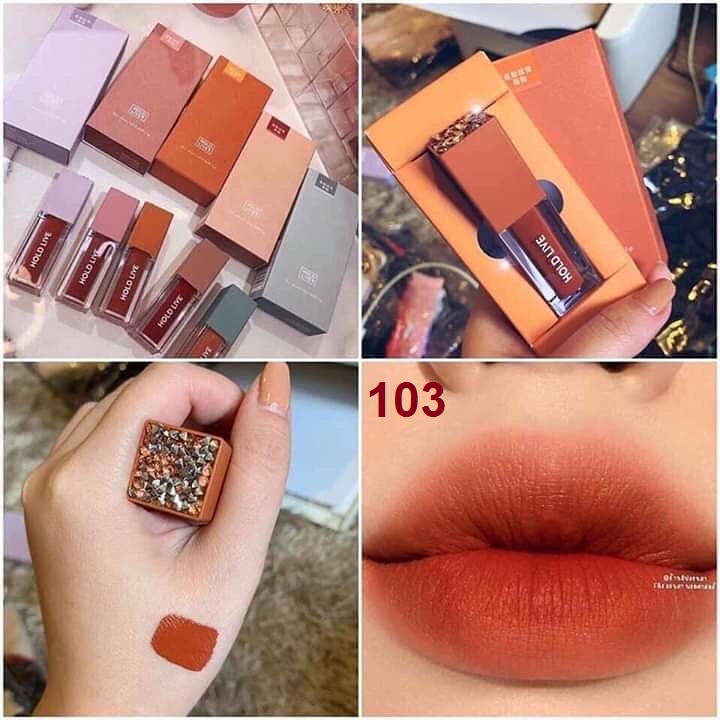 Son kem lì nắp đính đá Hold Live Star-Charm Velvet Matte Lip