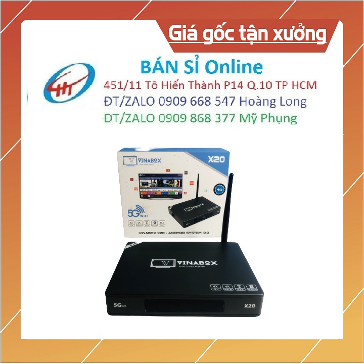 5 Android Box TV Vinabox X20 - Dòng 4G/32G - SP000762