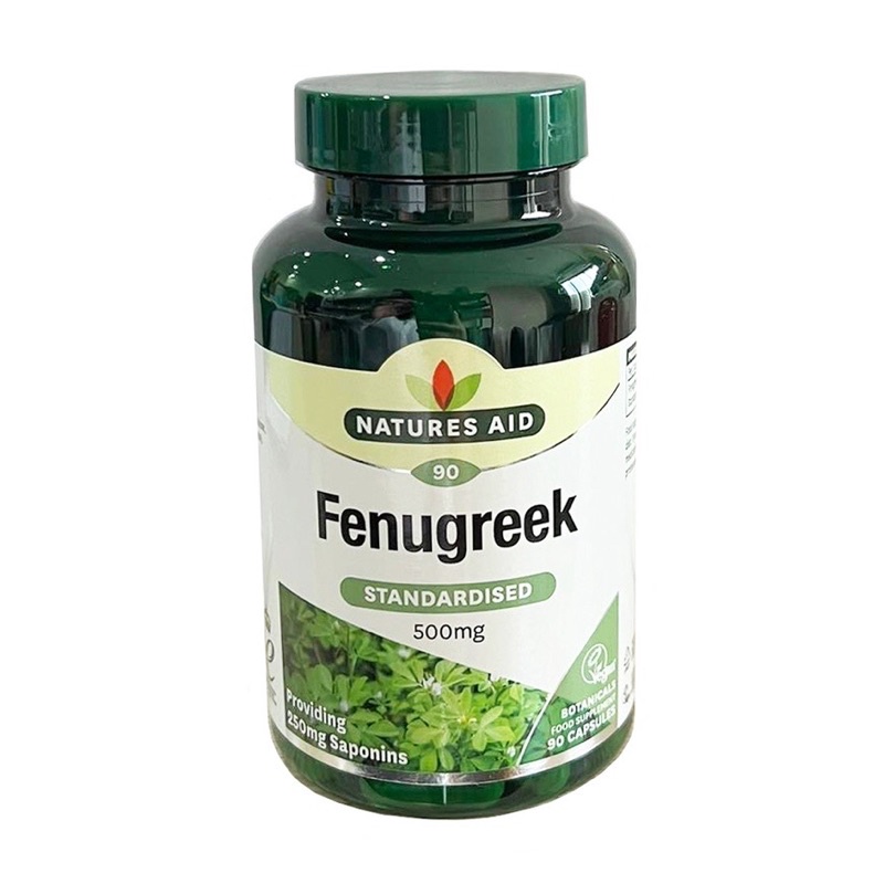 [2024] Viên uống lợi sữa cỏ cà ri Fenugreek Natures Aid 500mg