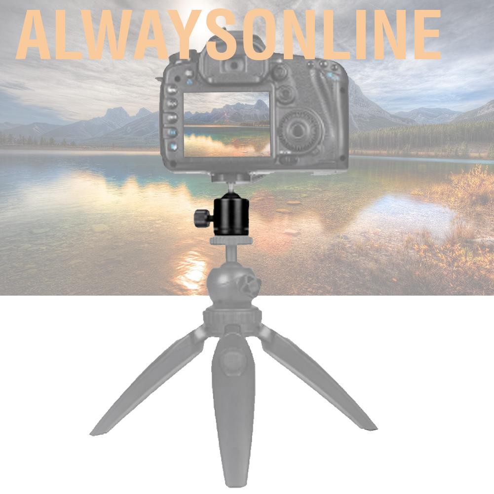 Alwaysonline CNC Spherical Ballhead Universal 1/4 Inch Screw Interface for Tripod Monopod CL