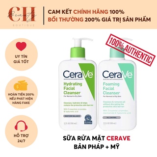 SỮA RỬA MẶT CERAVE DỊU NHẸ DÀNH CHO DA NHẠY CẢM - BẢN PHÁP + MỸ