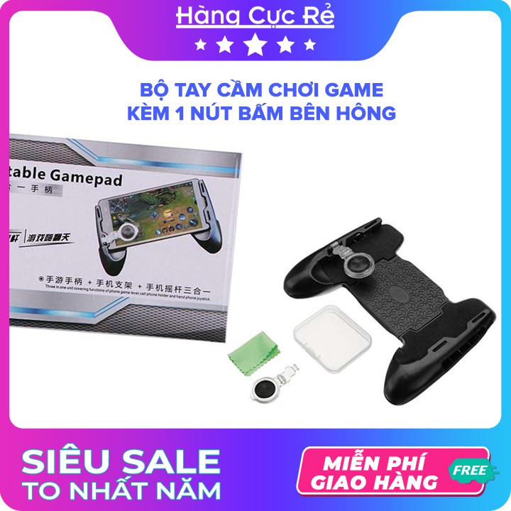 Tay cầm chơi game Liên quân, PUBG, Free Fire FF cho điện thoại dưới 6.5 inch Freeship Có Nút bấm -Shop Hàng Cực Rẻ