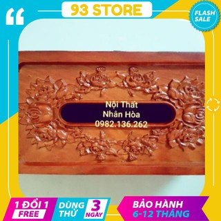 Hộp đựng giấy ăn gỗ hương sịn