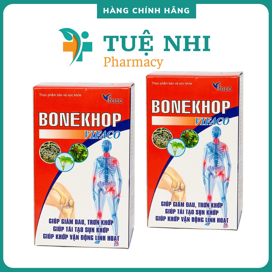 Bonekhop VIFACO hỗ trợ giảm đau khớp, thoái hóa khớp hộp 60 viên NT029