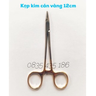 Kẹp kim cán vàng 11.5cm