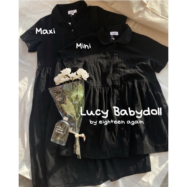 Đầm babydoll đen ngắn 18made ✿ 𝐁𝐲 𝐄𝐢𝐠𝐡𝐭𝐞𝐞𝐧 𝐀𝐠𝐚𝐢𝐧