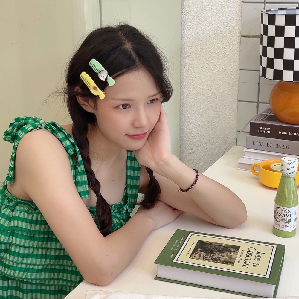 Lược Kẹp Tóc Màu Kẹo Sáng Tạo Dễ Thương Phong Cách Hàn Quốc