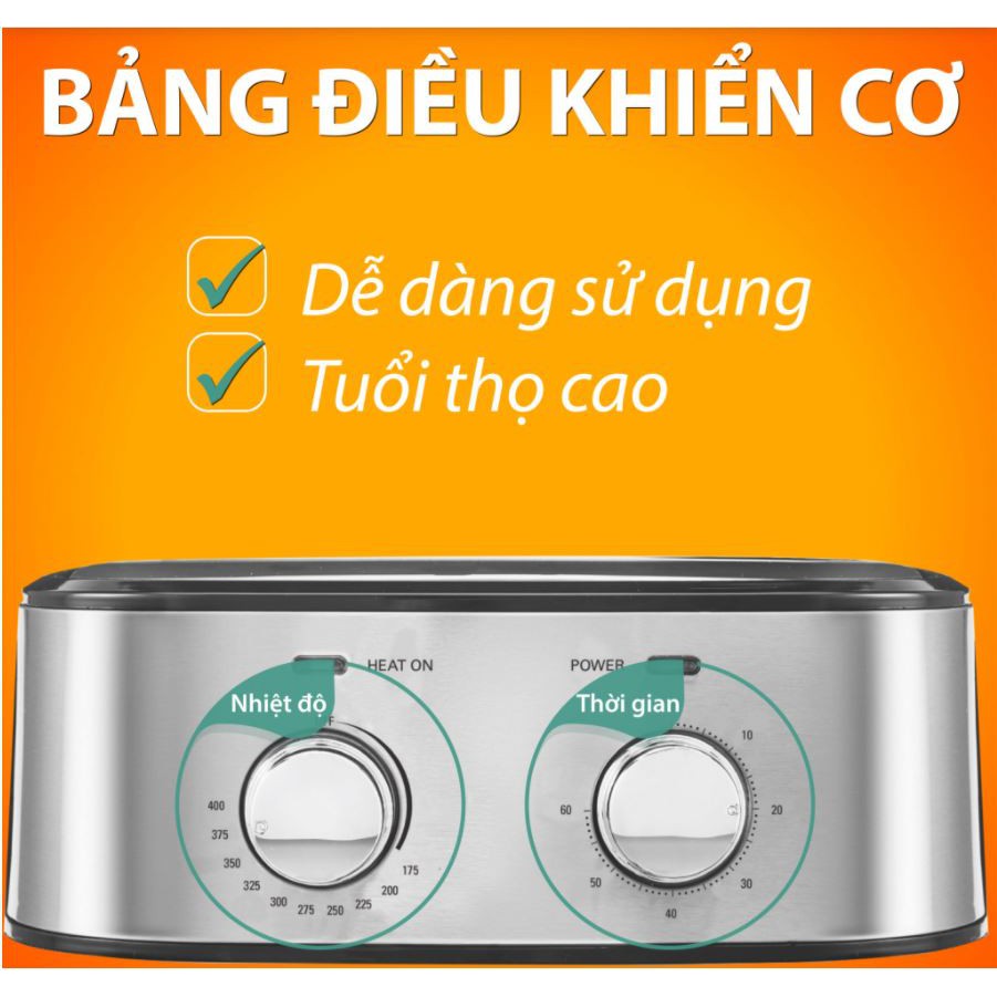 Nồi chiên không dầu Kalite dung tích 5.5L- Hàng chính hãng bảo hành 12 tháng