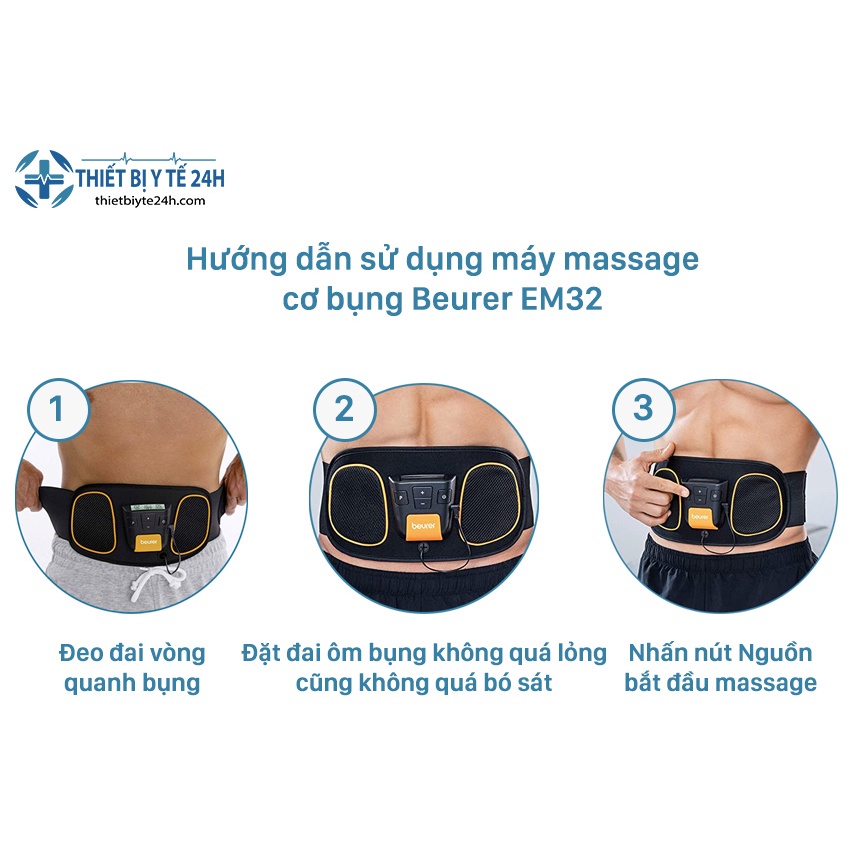 Đai massage giảm mỡ bụng Beurer EM32