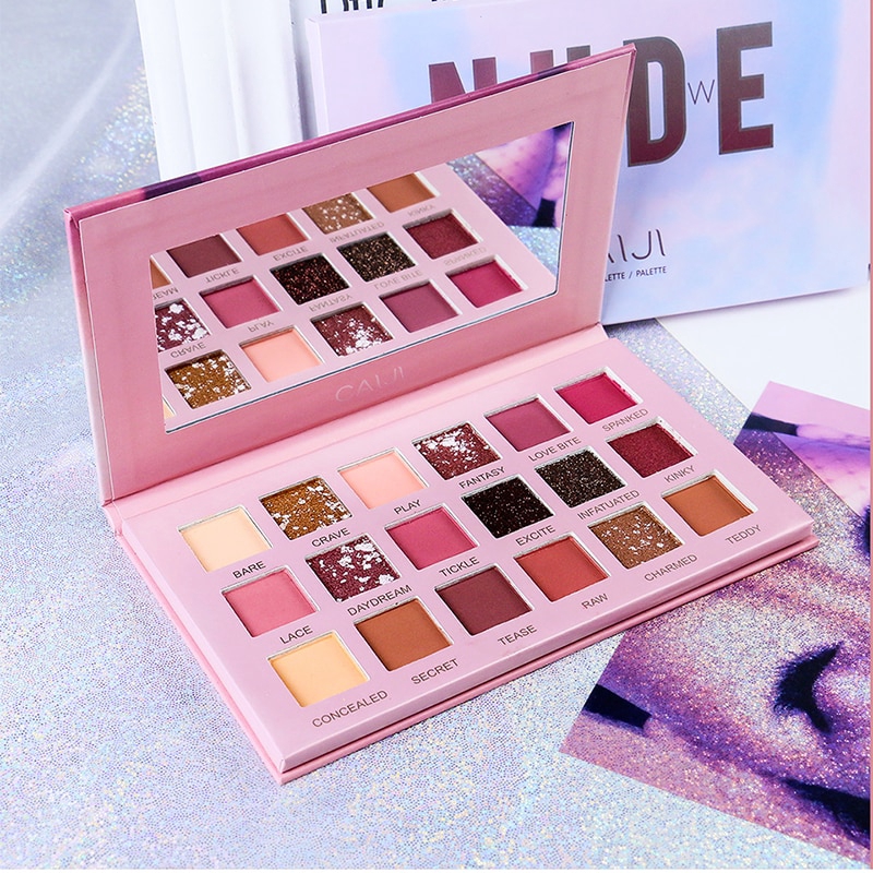 Bảng phấn mắt 18 màu lì ánh kim không thấm nước chất lượng cao | BigBuy360 - bigbuy360.vn