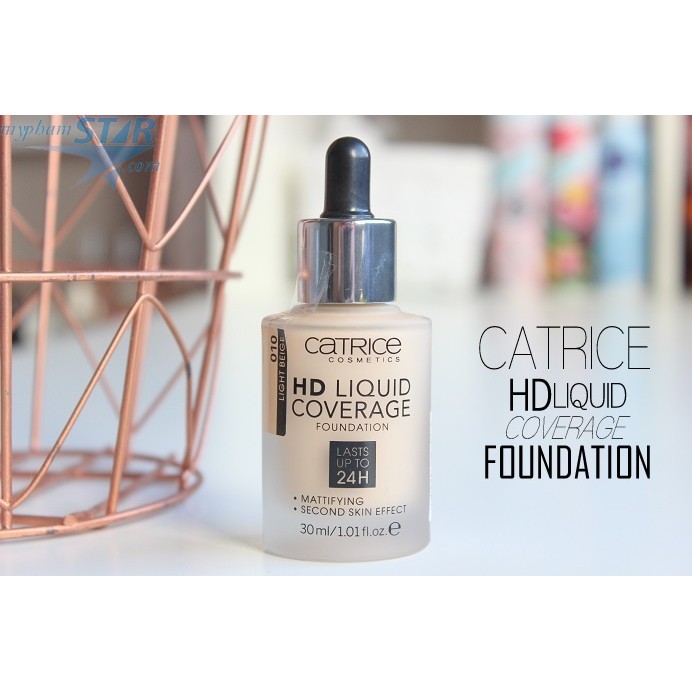 Kem nền Catrice HD LiQuid Coverage Foundation