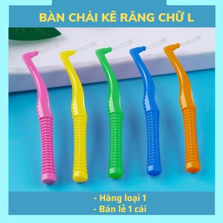 Bàn chải kẽ răng chữ L cho người niềng răng