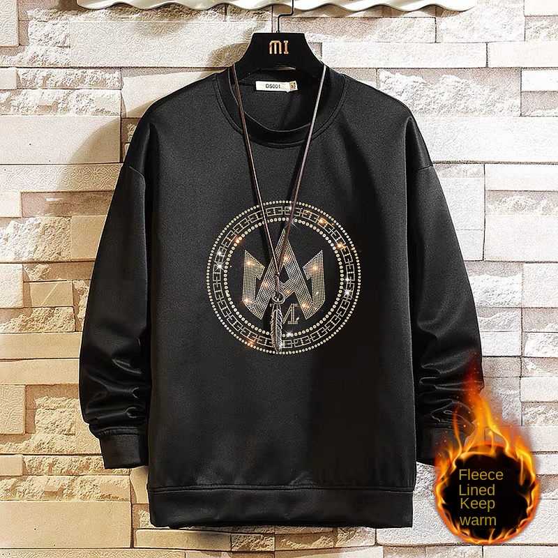 Set đồ thể thao lót nhung giữ ấm dáng rộng thời trang thu đông phong cách nam tính