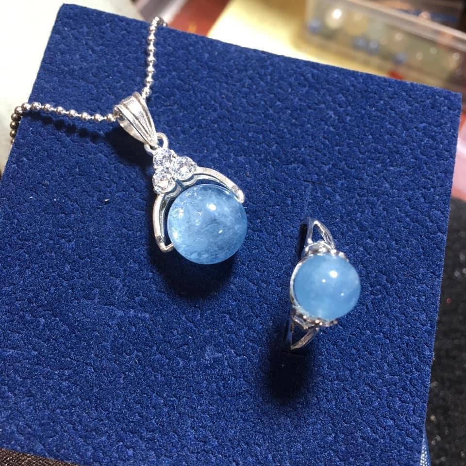 PHÔI MẶT DÂY CHUYỀN - PHÔI NHẪN BẠC TA GẮN ĐÁ PHONG THỦY 9-11LI