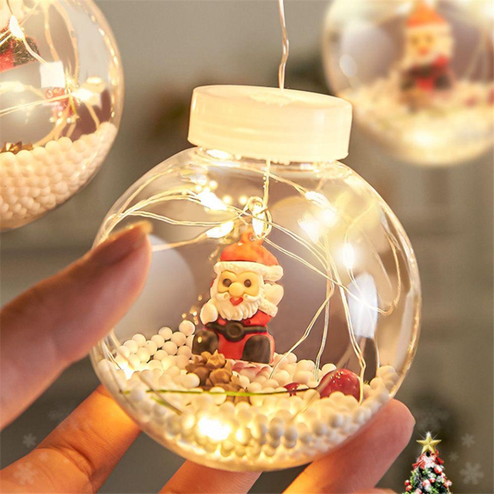 Quả Cầu Kính N1N Hình Ông Già Noel Trang Trí Cây Thông Giáng Sinh