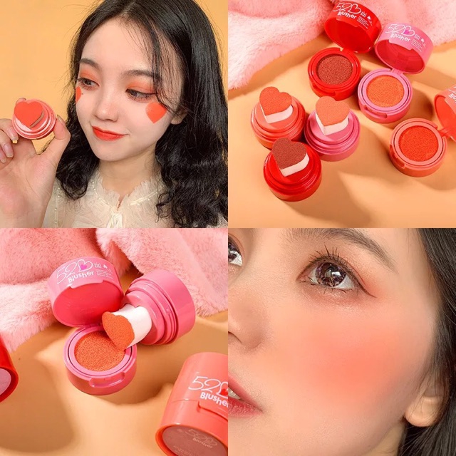 [Hàng mới về] Phấn má hồng XIXI thiết kế hình trái tim màu sắc ngọt ngào với 3 loại tùy chọn | BigBuy360 - bigbuy360.vn
