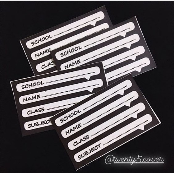 20 NHÃN VỞ IN THEO YÊU CẦU