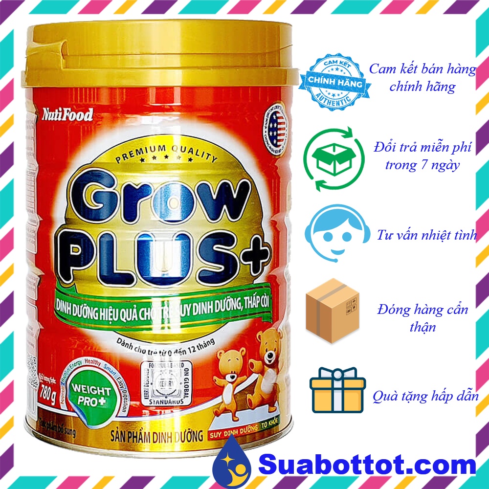 Sữa Nutifood Grow Plus + 780g cho trẻ dưới 1 tuổi