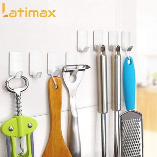 Móc Dán Tường Treo Đồ Latimax MD05 Inox 304 dùng miếng dán 3M Chắc Chắn Không Cần Khoan Đục