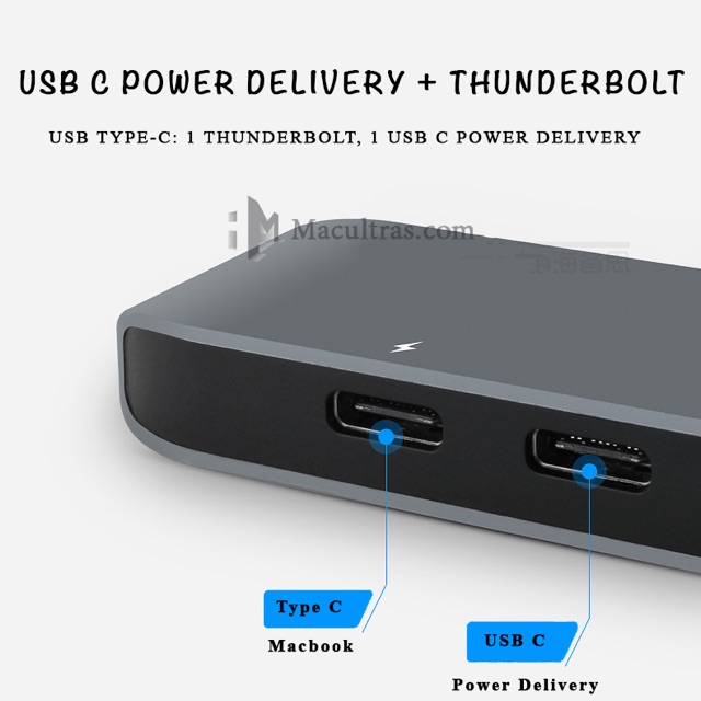 Hub Usb Type C To USB PD/Thunderbolt/HDMI/SD/TF/USB3.0 – HUB1229