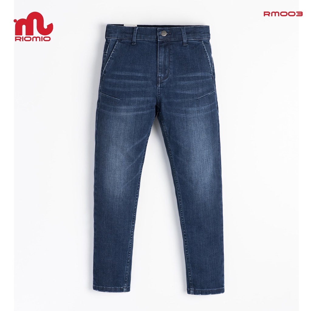 Quần jean nam đại Riomio màu xanh túi chéo