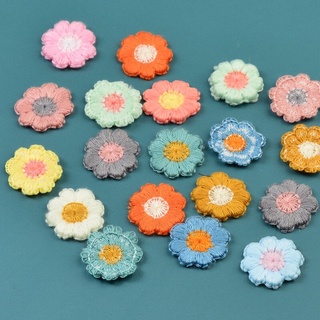 Charm hoa vải handmade làm phụ kiện tóc kt 2-2,5cm