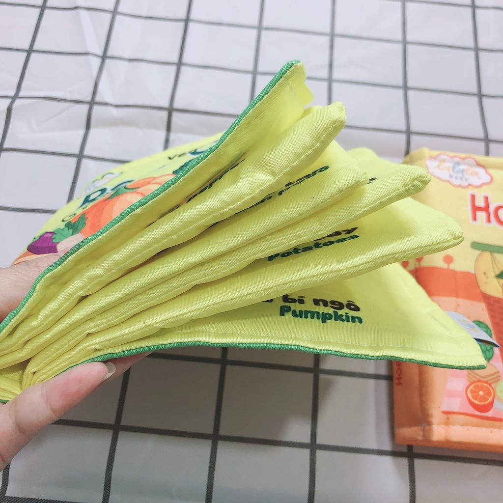 Sách vải cho bé sơ sinh 6 tháng 1 tuổi 2 tuổi Lalala Baby SV001