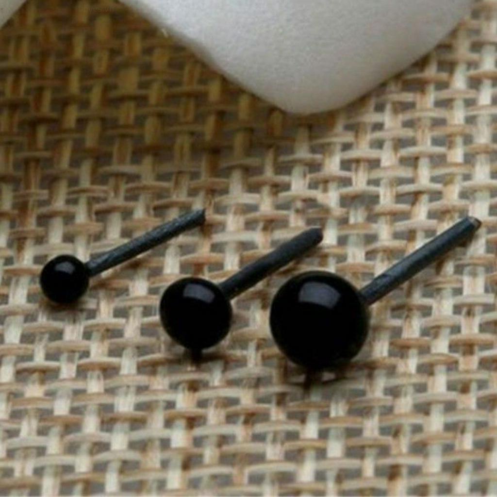 100 Mắt thủy tinh mới 2/3/4 mm trang trí gấu bông