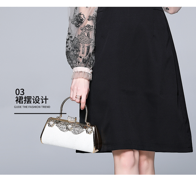 Đầm Phối Lưới Thêu Họa Tiết Xinh Xắn Dành Cho Nữ 6705 | BigBuy360 - bigbuy360.vn