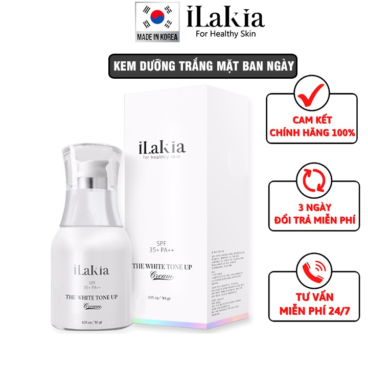 Kem Dưỡng Da Ban Ngày Dưỡng Trắng Da Mặt ILAKIA Dưỡng Ẩm Phục Hồi Da Nhập Khẩu Hàn Quốc