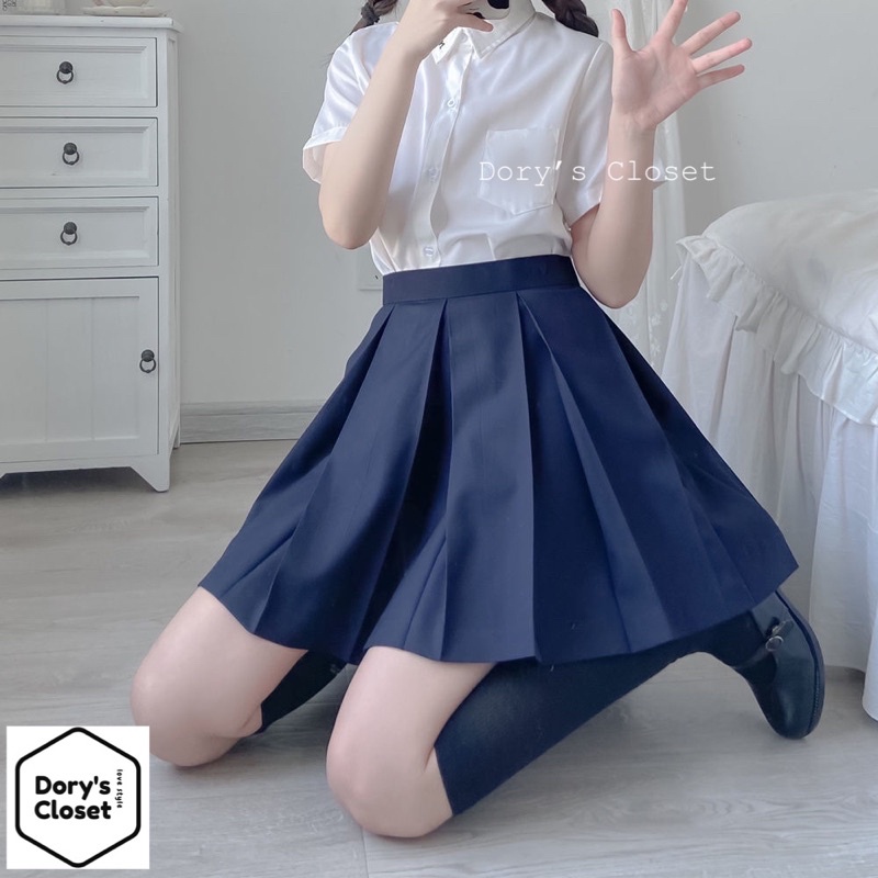 Váy JK xếp ly nếp rộng phong cách Nhật Bản Dory’s Closet