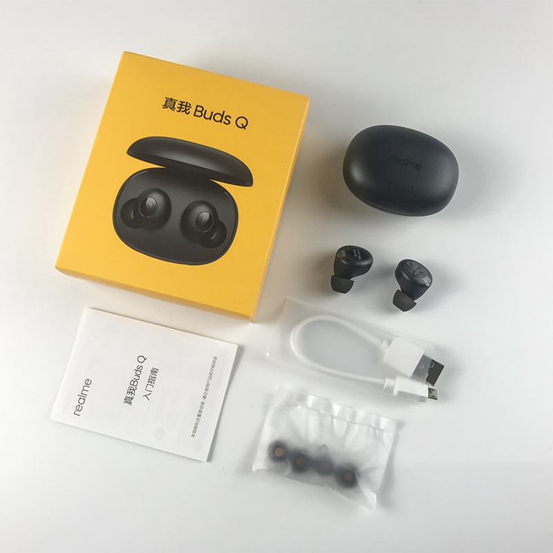 Tai nghe không dây Realme Buds Q tích hợp bluetooth 5.0 400mA dành cho điện thoại android và iPhone | BigBuy360 - bigbuy360.vn