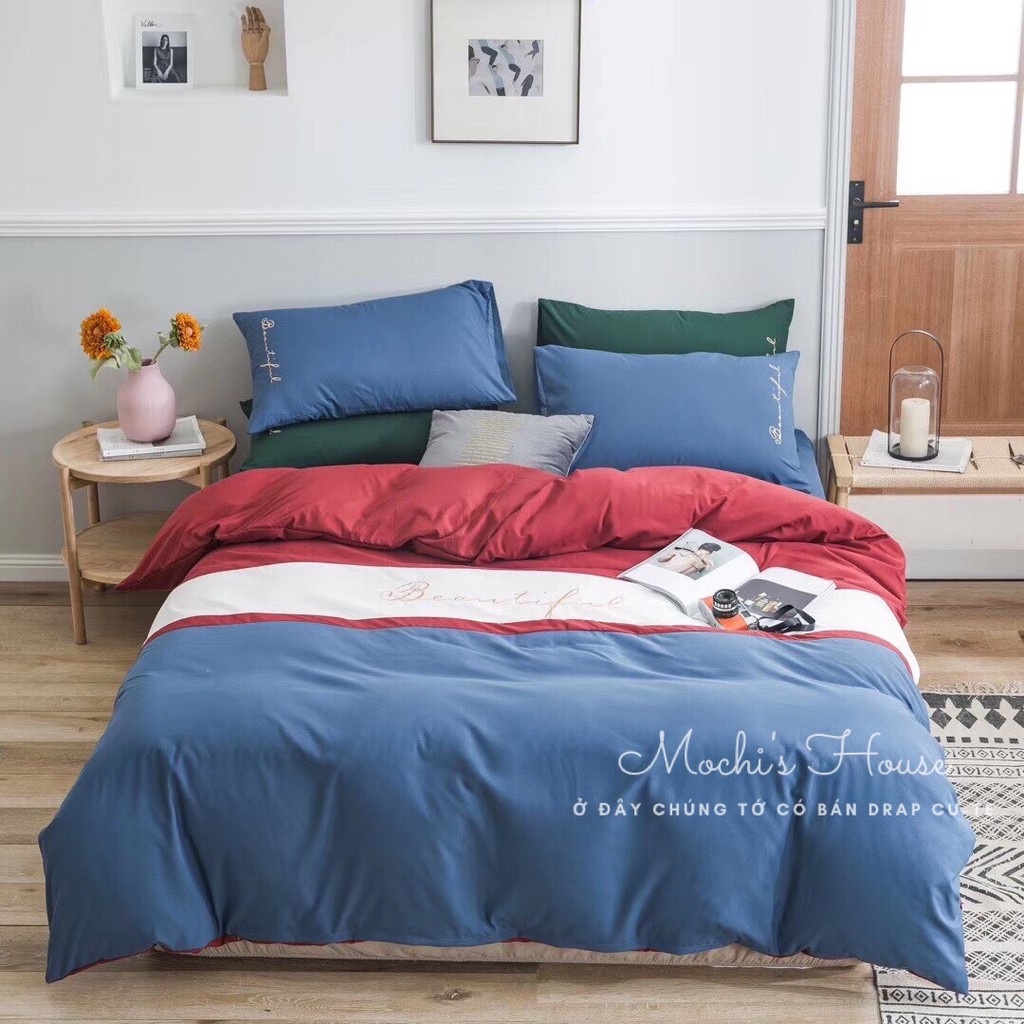 [HÀNG XUẤT NHẬT] BỘ CHĂN GA GỐI ĐỆM COTTON BEAUTIFUL DRAP GIUỜNG MẪU MỚI NHẤT | BigBuy360 - bigbuy360.vn