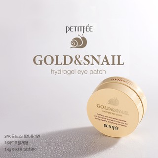 Mặt nạ mắt PETITFEE Gold & Snail Hydrogel (date: 15/09/2024)